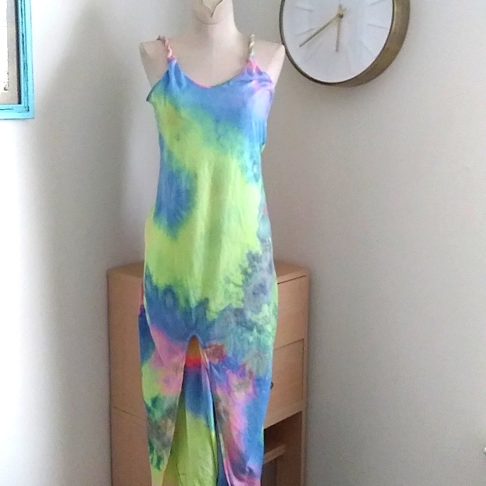 Tie Dye Long Beach Dress